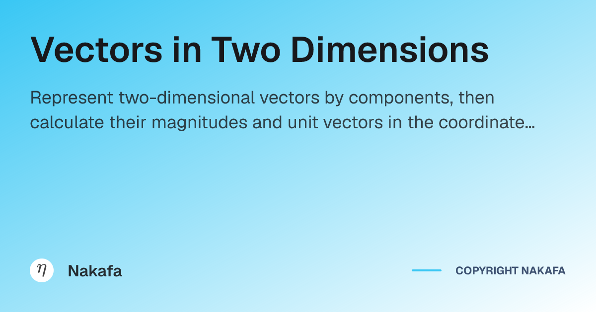 Two-Dimensional Vector